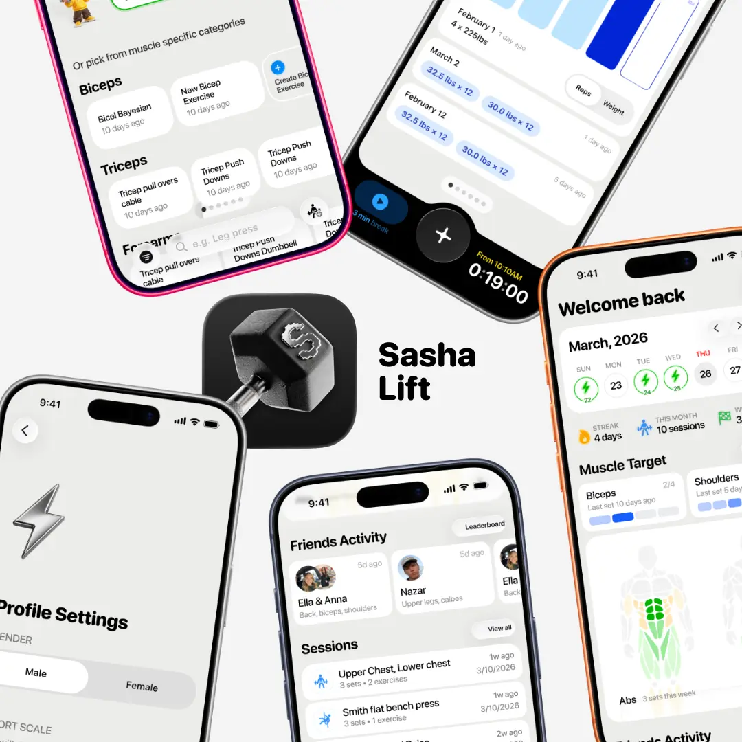 Sasha's Gym App — open sgym.space